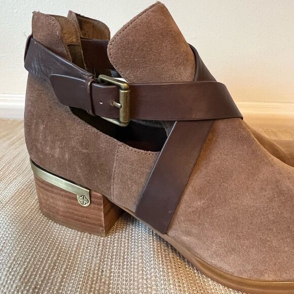 Isola Davan Ankle Boots Havana Brown Alaska Suede Size 10M - Picture 15 of 16